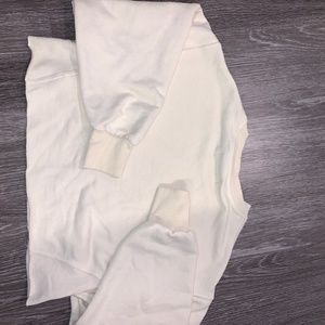 Pull & Bear cropped crewneck sweatshirt S